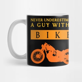 Never Underestimate a Bikeguy Mug